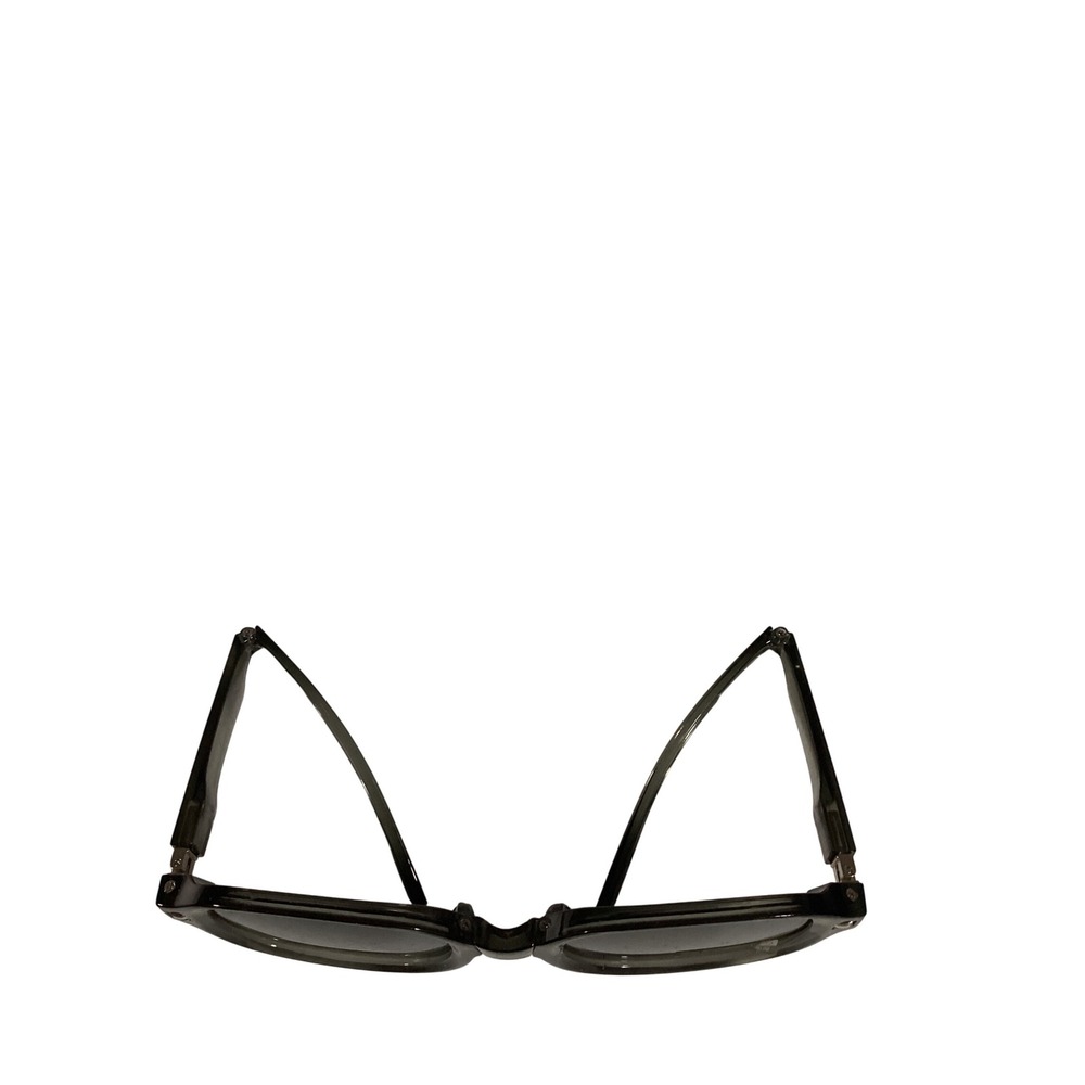 Folding Sunglasses Gray Frame Dark Lenses Oval Travel Case Fashion Accessories‎ - Picture 5 of 5